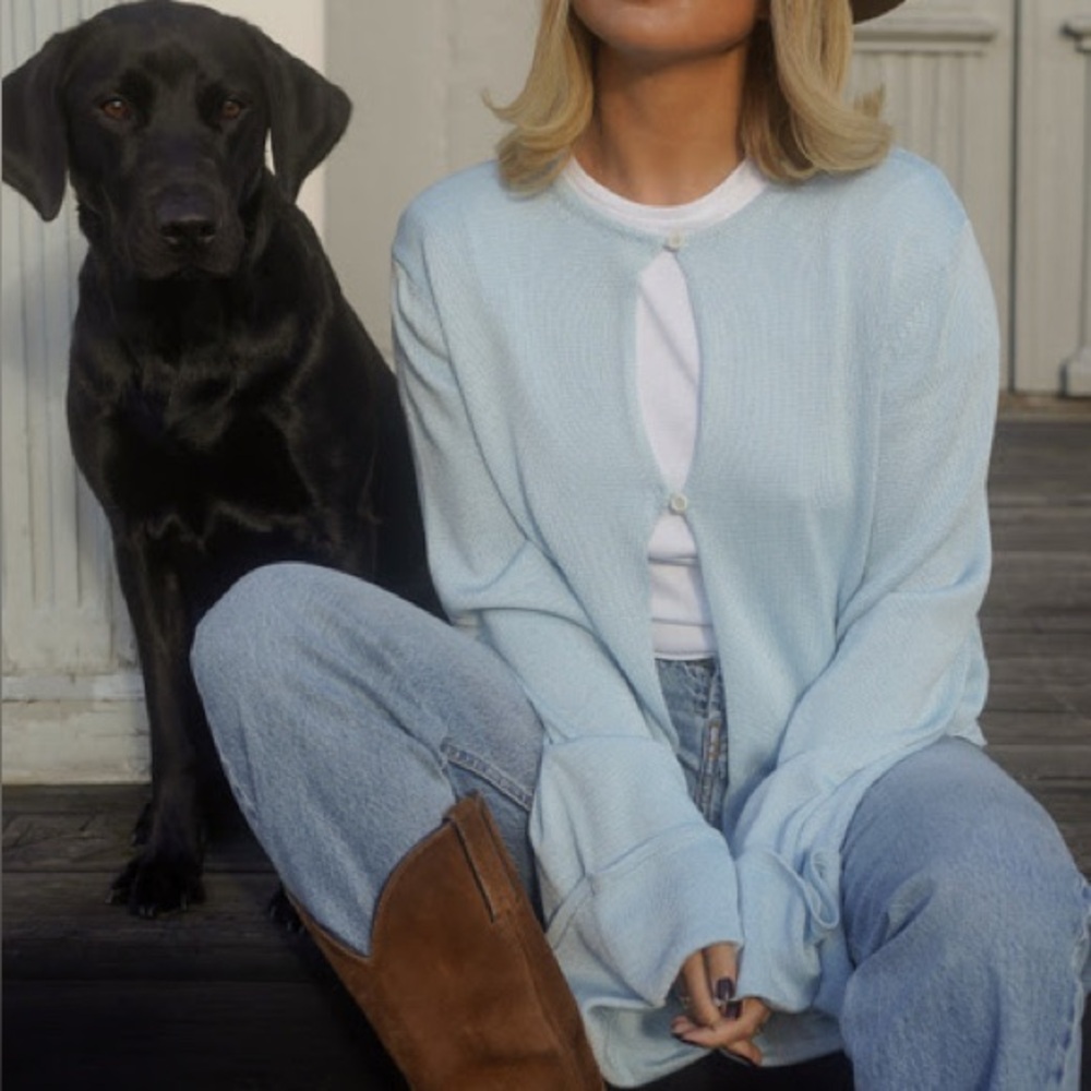 Djerf Avenue Soft Blue Knitwear